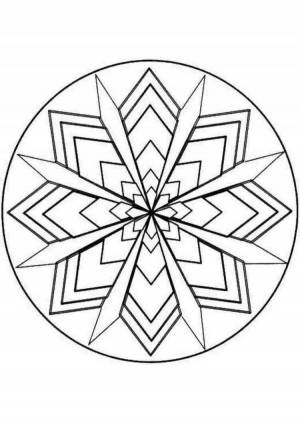 Раскраска орнамент геометрический для детей #14 #428784