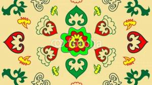 Раскраска орнамент татарский для детей #6 #428878