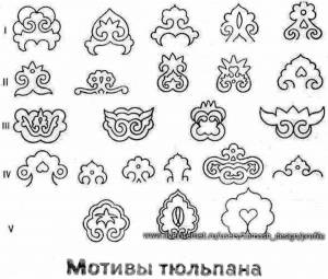 Раскраска орнамент татарский для детей #25 #428897