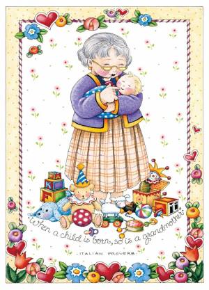 Раскраска открытка для бабушки с днем рождения от внучки #31 #430516