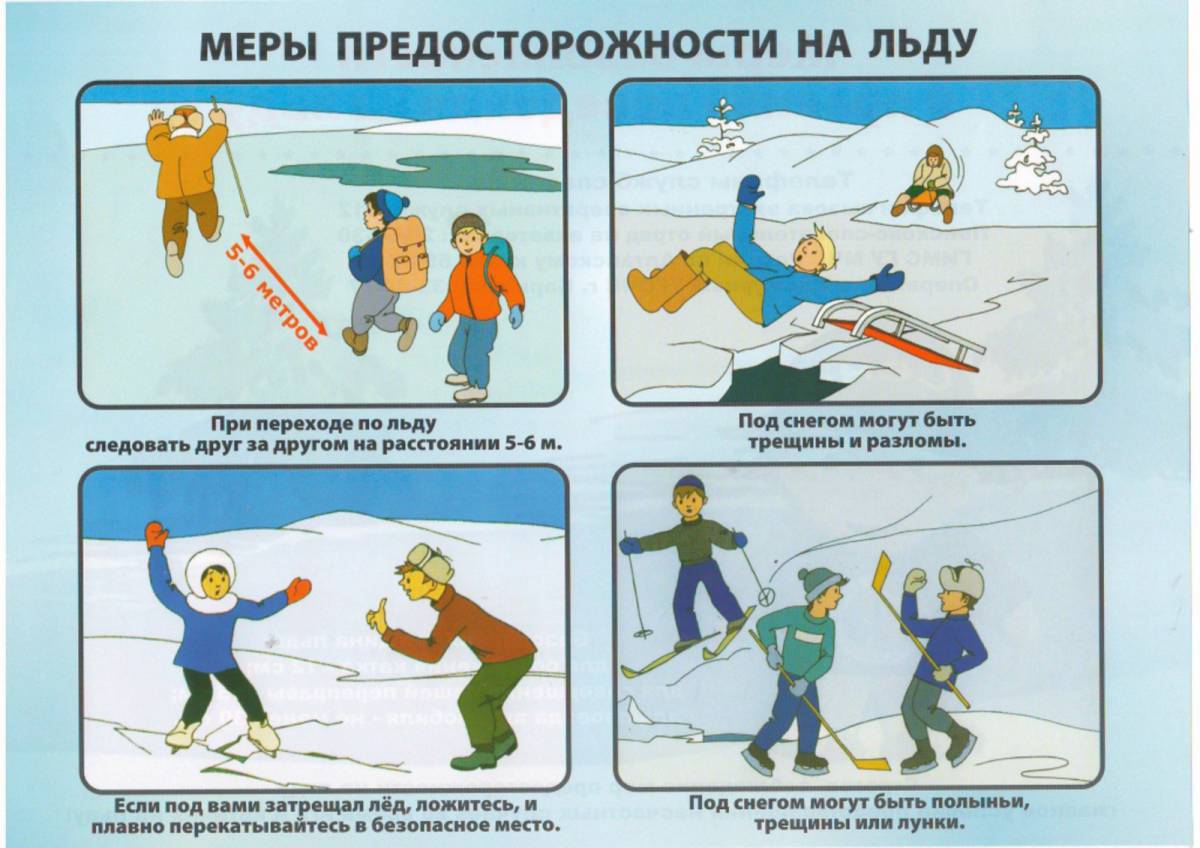 Осторожно тонкий лед для детей в доу #9