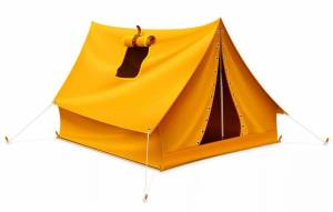 Раскраска палатка для детей #3 #432079