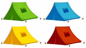 Раскраска палатка для детей #15 #432091