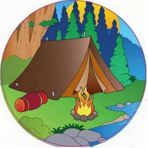 Раскраска палатка для детей #18 #432094