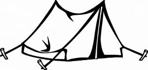 Раскраска палатка для детей #27 #432103