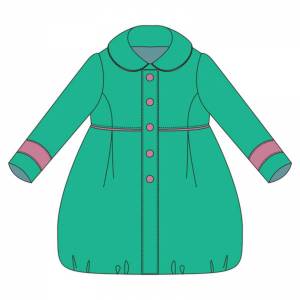 Раскраска пальто для детей #9 #432409