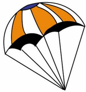 Раскраска парашют для детей #6 #433194
