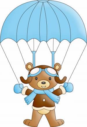 Раскраска парашют для детей #9 #433197