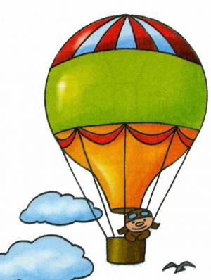Раскраска парашют для детей #25 #433213