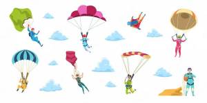 Раскраска парашют для детей #29 #433217