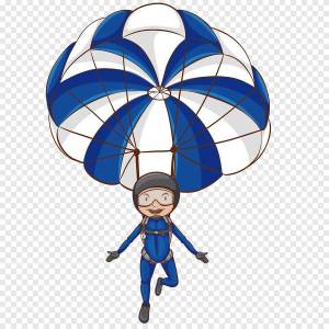 Раскраска парашютист для детей #36 #433262