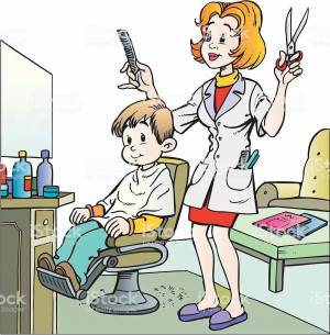 Раскраска парикмахер для детей #33 #433370