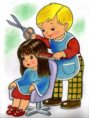 Раскраска парикмахерская для детей #6 #433418