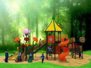 Раскраска парк для детей #4 #433484