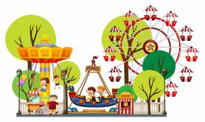 Раскраска парк для детей #5 #433485