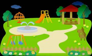 Раскраска парк для детей #12 #433492
