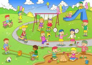 Раскраска парк для детей #17 #433497