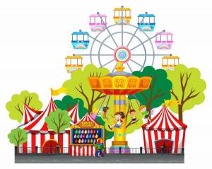 Раскраска парк для детей #32 #433512