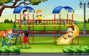 Раскраска парк для детей #33 #433513