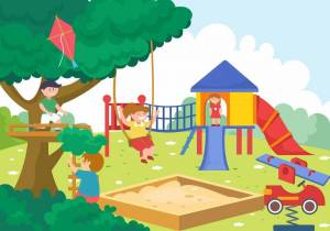 Раскраска парк для детей #34 #433514