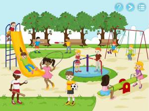 Раскраска парк для детей #36 #433516