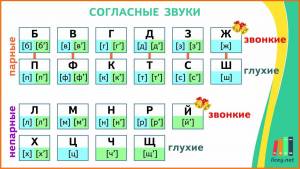 Раскраска парные согласные #31 #433616