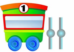 Раскраска паровоз с вагонами #19 #433717