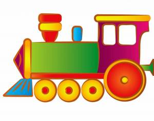 Раскраска паровозик для детей 2 3 лет #11 #433818