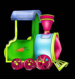 Раскраска паровозик для детей 2 3 лет #12 #433819