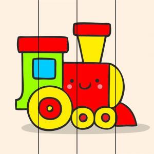 Раскраска паровозик для детей 2 3 лет #20 #433827