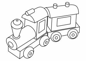 Раскраска паровозик для детей 4 5 лет #19 #433861