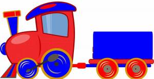 Раскраска паровозик с вагонами #20 #433934