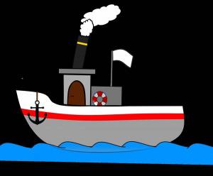 Раскраска пароход для детей #5 #434089