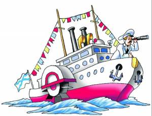 Раскраска пароход для детей #28 #434112