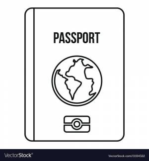 Раскраска паспорт для детей #16 #434236