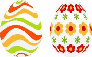Раскраска пасхальные яйца для детей #1 #434445