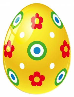 Раскраска пасхальные яйца для детей #2 #434446