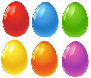 Раскраска пасхальные яйца для детей #3 #434447