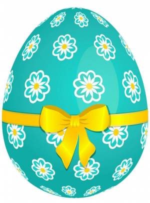 Раскраска пасхальные яйца для детей #4 #434448