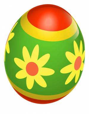 Раскраска пасхальные яйца для детей #7 #434451