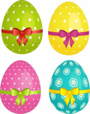 Раскраска пасхальные яйца для детей #13 #434457