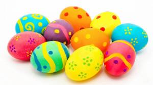 Раскраска пасхальные яйца для детей #17 #434461