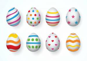 Раскраска пасхальные яйца для детей #19 #434463
