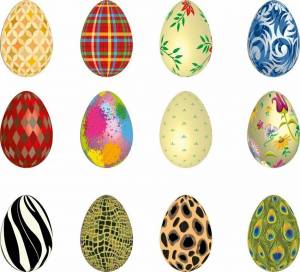 Раскраска пасхальные яйца для детей #20 #434464