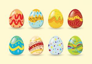 Раскраска пасхальные яйца для детей #21 #434465