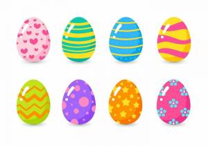 Раскраска пасхальные яйца для детей #23 #434467