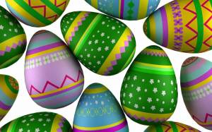Раскраска пасхальные яйца для детей #24 #434468