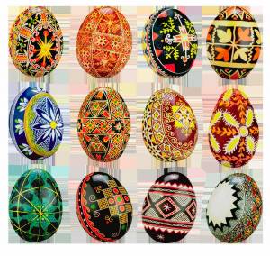 Раскраска пасхальные яйца для детей #30 #434474