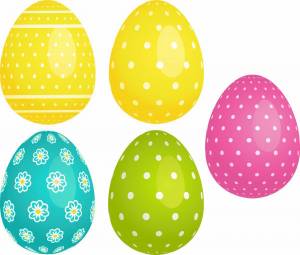 Раскраска пасхальные яйца для детей #32 #434476