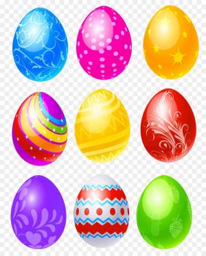Раскраска пасхальные яйца для детей #33 #434477